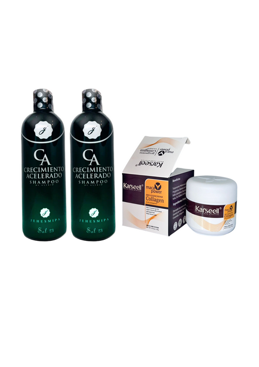 Kit de Crecimiento y Reparación Capilar- 2 Crecimiento Acelerado y 1 Karsell
