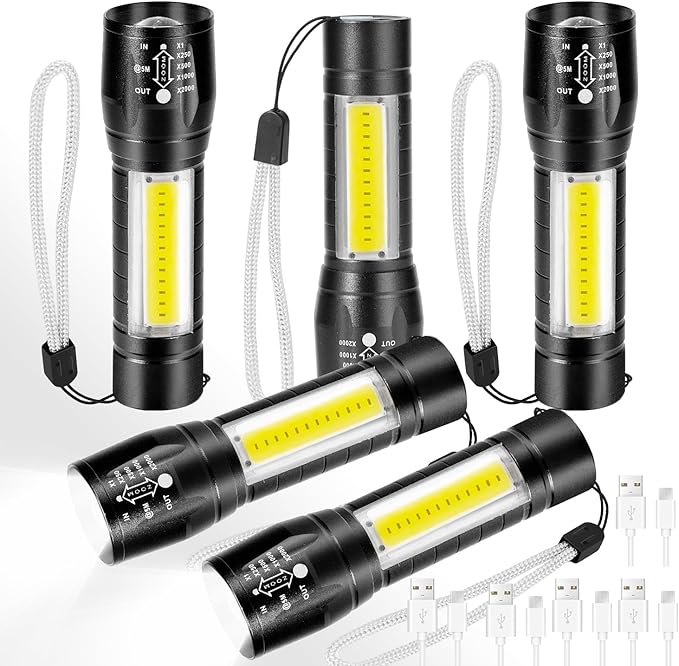 Linterna Tactica Led Recargable Usb 511  X2 UNIDADES