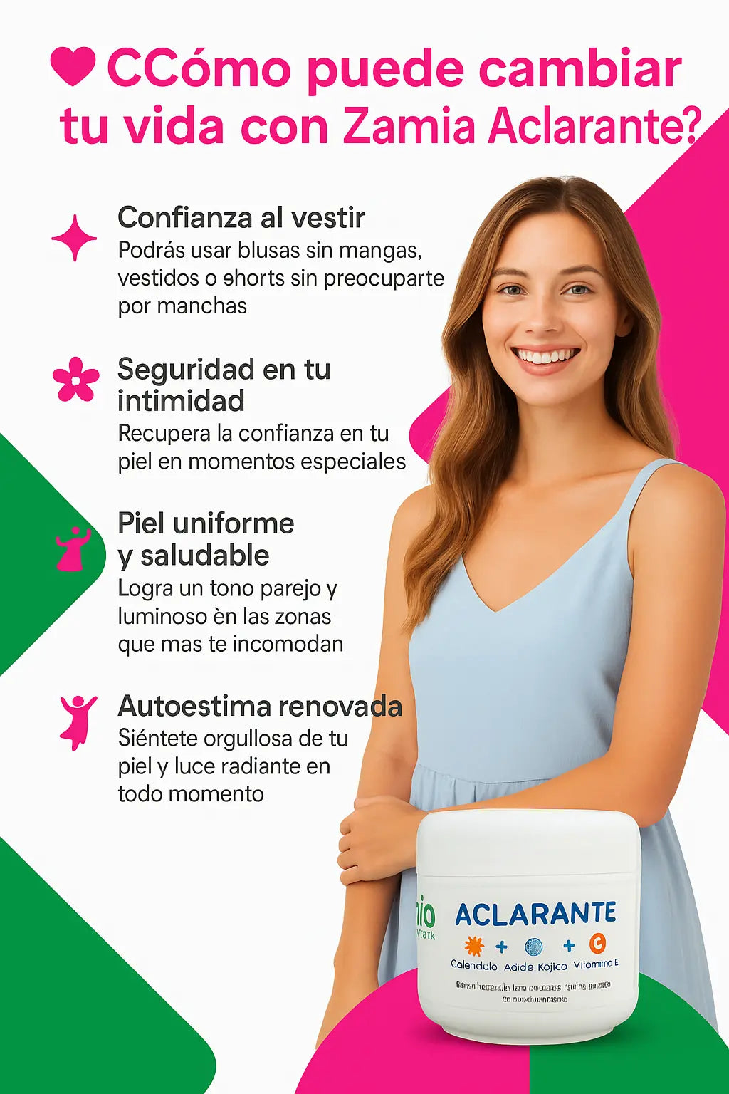 Zamia Crema Aclarante Original - 2 UNIDADES